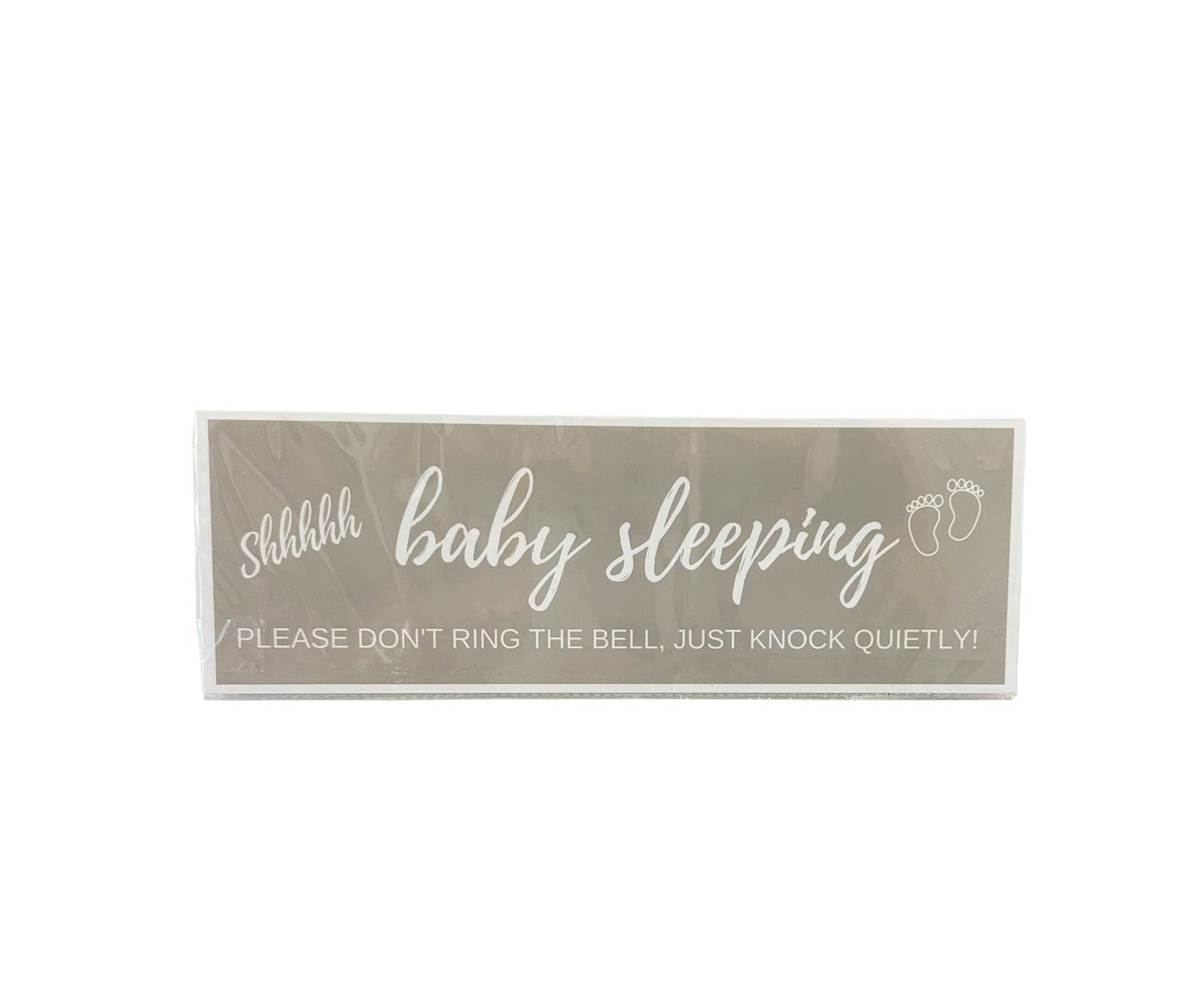 Baby Sleeping Metal Door Sign