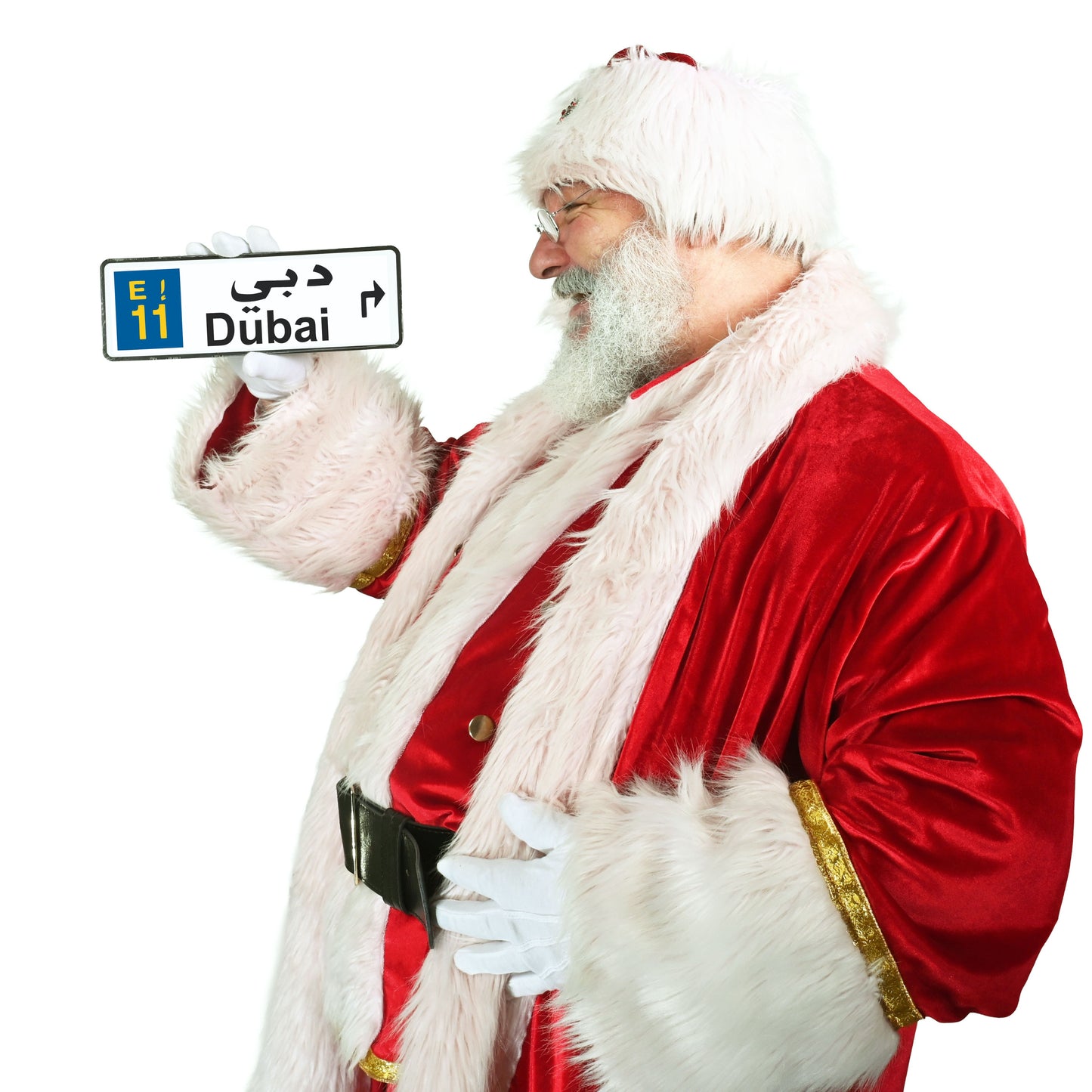 Dubai metal Roadsign