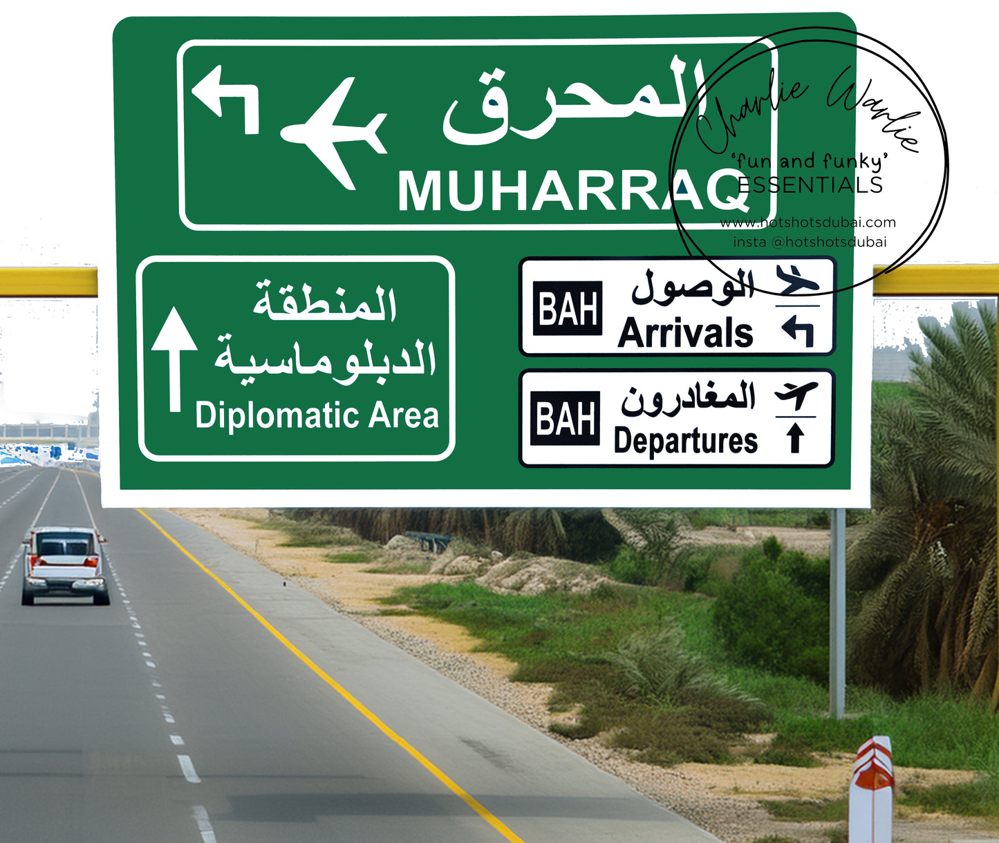 Bahrain Street signs A4 Size