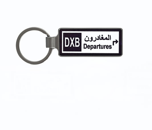 Departures Roadsign Keyring