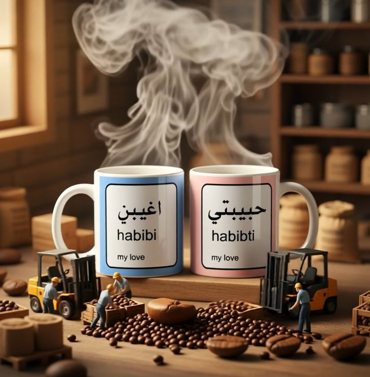 Habibi + Habibti mug gift set