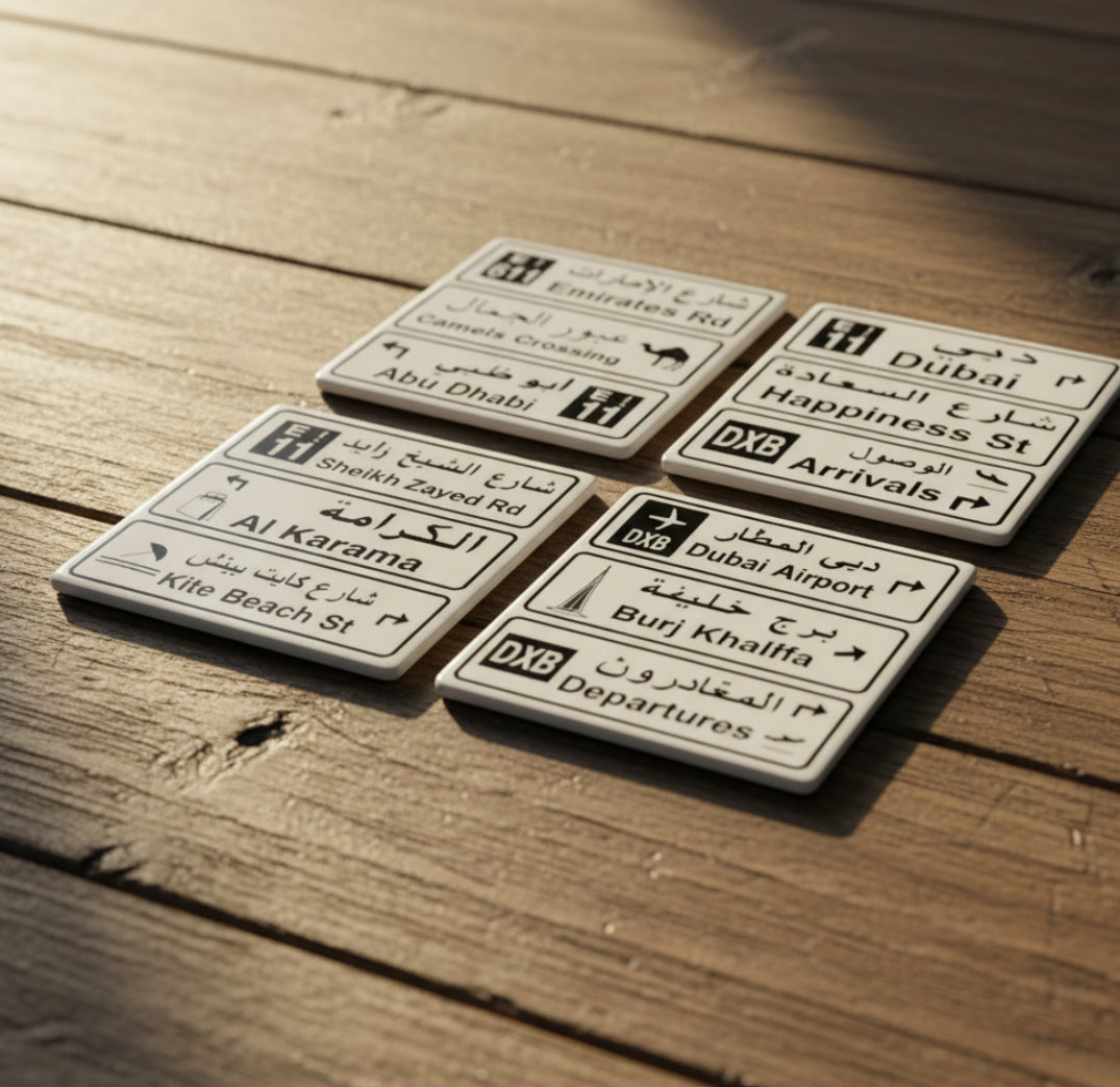 Roadtrip ceramic Coasters